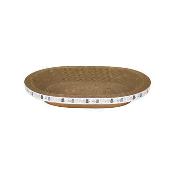 Cat scratcher bed oval shaped